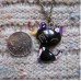 Подвеска Retro Black oil paint Cat Sweater